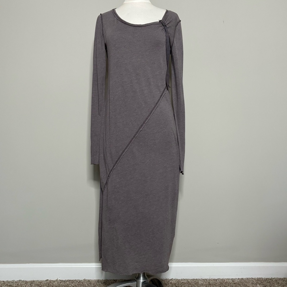 Raw Earth Wild Sky Long Sleeved Raw Seam D-Ring Maxi Dress, Medium